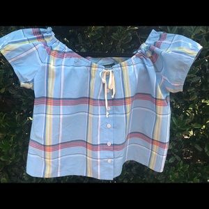 Lauren by Ralph Lauren cotton cropped top